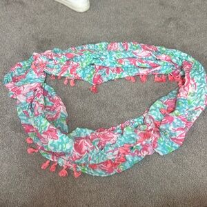 Lilly Pulitzer tassel infinity scarf